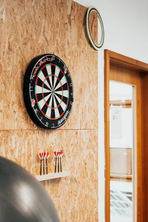 Eine Dartscheibe